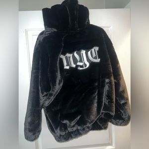 Faux fur black jacket